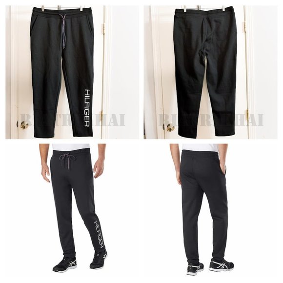 BLACK NWT Tommy Hilfiger Men’s Fleece‎ Jogger . - Picture 1 of 6